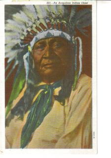 You are bidding on a vintage postcard of Arapahoe Indian. it was not 