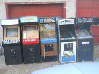 Arcade Machines Galaxian, Phoenix, MX 5000 Armada, Stryder. Lot of 5 