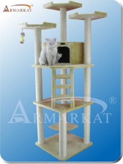 80 High Armarkat Cat Tree Pet Furniture Beige 