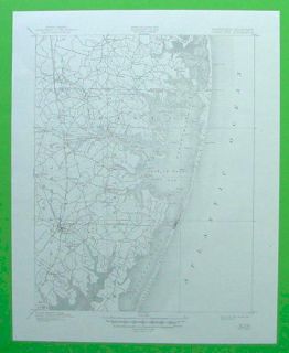 Ocean City Berlin Selbyville Maryland 1900 Topo Map