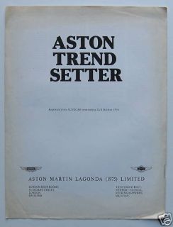 Aston Martin Lagonda V8 Autocar Review 1976