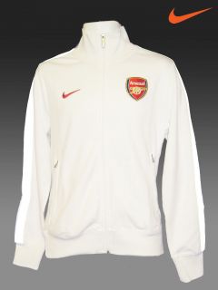 Nike Arsenal Football Club N98 Lu Jacket White with Reflective Panels 