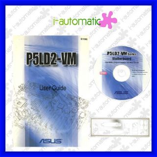 Asus P5LD2 VM I O Shield User Manual CD Driver FreeShip