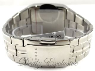 GUESS U10014G1 Real DIAMOND Stainless Steel Bracelet Mens Watch