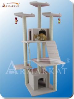 Armarkat B8201 Ivory Pet Furniture 12 level Tower cat tree condo