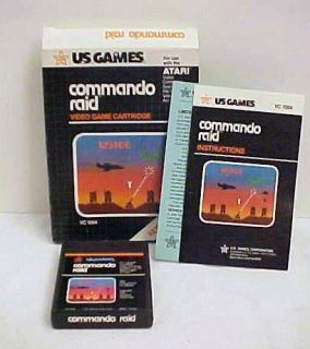 Atari 2600 COMPAT1BLE Game Commando RAID CIB AO71007