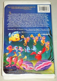 Little Mermaid VHS Movie Walt Disney 1989 Jodi Benson Samuel E Wright 