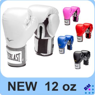 New Arrivals Everlast Pro Style Boxing Training Gloves Bag MMA 12 Oz 