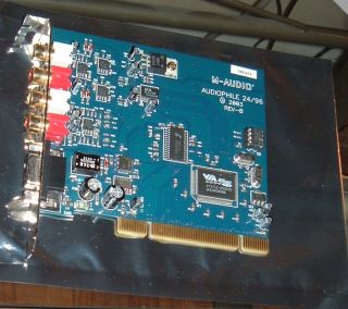 Audio Audiophile PCI (2496) Sound Card PC/MAC used, still works 