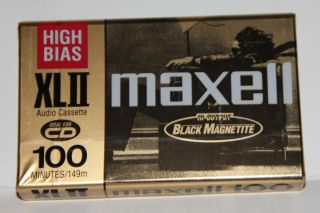 MAXELL XLII AUDIO CASSETTE TAPE (NEW) 100 MIN RECORDING TIME
