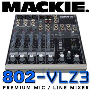 Mackie 802 VLZ3 802VLZ3 8 Channel Compact Audio Mixer