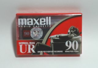 Maxell Audio Cassette Blank Tape UR 90 MIN Factory SEALED