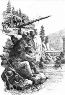    Mountain Men Western Charcoal Drawn Art Work Prints 12 x9 Set of 8