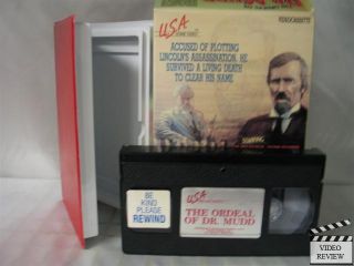 Ordeal of Dr. Mudd, The VHS Dennis Weaver, Arthur Hill
