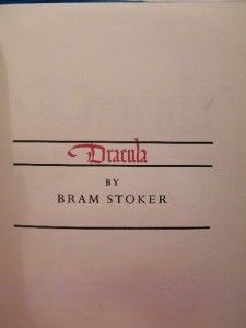 Limited Editions Club Dracula by Bram Stoker Signed by Illustrator 