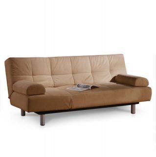 Atherton Home Manhattan Convertible Futon Sofa Bed and Lounger Khaki 