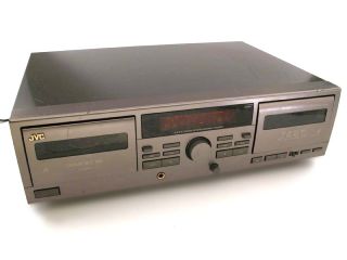 JVC TD W209 Stereo Dual Cassette Deck Tape Player Recorder w Auto 