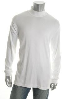 John Ashford New White Mock Turtleneck Casual Shirt XL BHFO