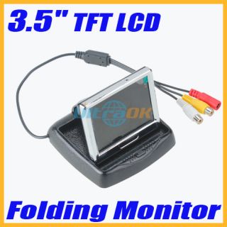 TFT LCD Mini Car Auto Vehicle Monitor Folded Car VCR DVD Security 