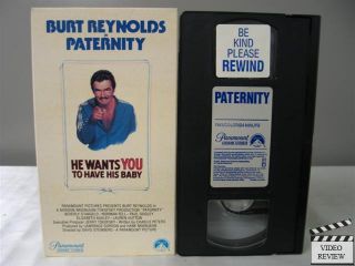 Paternity VHS Burt Reynolds, Beverly DAngelo, Norman Fell