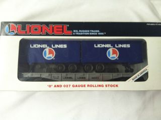   16323 Lionel Lines Flat Car w/Trailers, Mint in Original Box