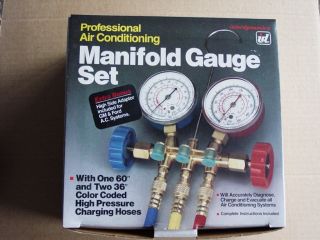Interdynamics Air Conditioning Manifold Gauge Set with instructions 