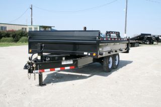   Bumper Pull Hydraulic Dump / Disaster Recovery Trailer / 7,000# Axles