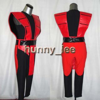 Mortal Kombat 3 Ermac Cosplay Costume Custom Made Red