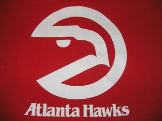 Atlanta Hawks Shirt Vintage Old Logo Hardwood Classics Majestic Mens 