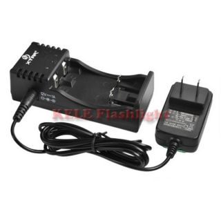   II USB Charger for 16340 18650 18700 3 7V Battery Car Charger