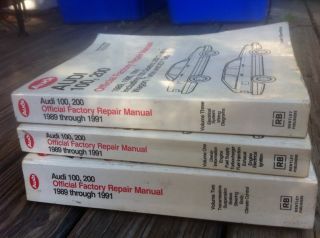 Audi 100, 200 Robert Bentley Official Factory Repair Manual Service 3 
