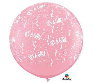 Its A Girl 36 Latex Balloons Baby Shower Decorations