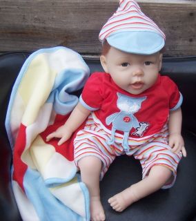 Reborn Baby Boy Dolls Lifelike Kids with Rooted Hair and Soft Body 