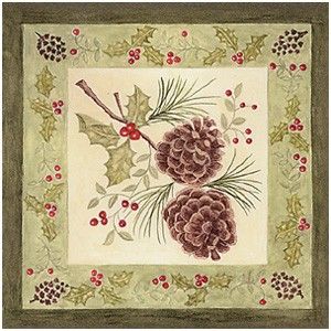   Holiday Pinecones Paper Cocktail Napkins Free US Shipping