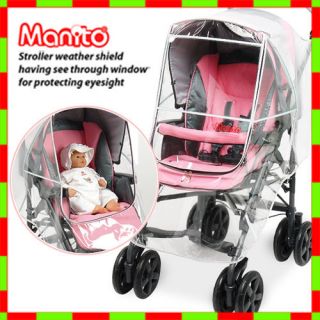 Baby Stroller Rain Cover with Eye Protective Uvcut Window Waterproof 
