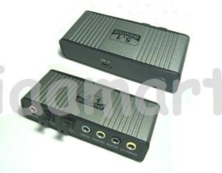 Mini USB Sound Box Audio 5 1 Card Adapter for Laptop PC