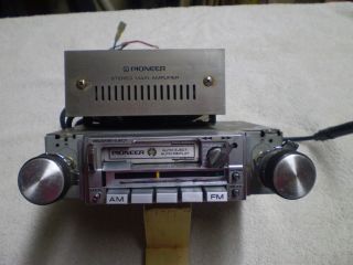   Am FM Stereo in Dash Cassette Car Audio w Power Amplifier