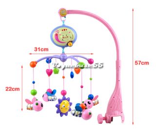   Music Rotating Beds Bell Bee Bed Bell Baby Toys Childrens Toys VE4A