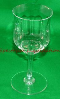Baccarat Crystal Capri Optic Wine Claret Goblet Glass 6