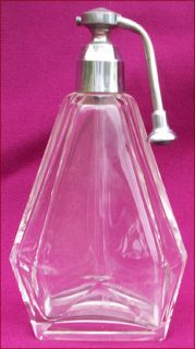 Baccarat French Perfume Bottle Atomizer Crystal Glass Art Deco 1935 
