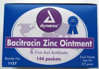 Bacitracin Ointment First Aid Antibiotic 144 Packets