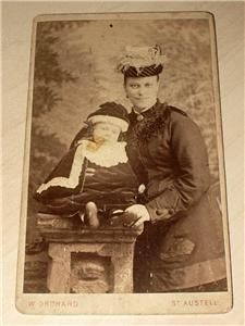   CDV, PHOTOGRAPH   MOTHER & CHILD POST MORTEM   W Orchard, St. Austell
