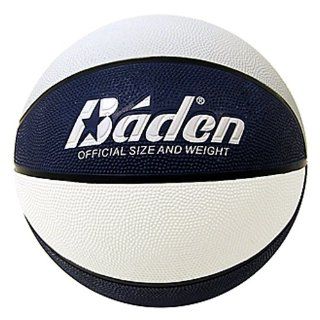 Baden Official Rubber Basketball Navy White 27 5 Inch