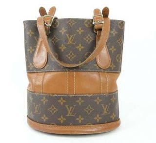 Authentic Louis Vuitton Monogram Bucket 23 Shoulder Bag Purse Made in 
