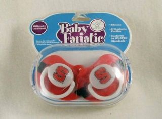 State Wolfpack Baby Pacifiers from Baby Fanatic