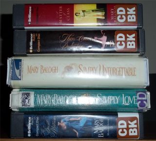 Lot of 5 Mary Balogh unabr CD audio books The Secret Mistress