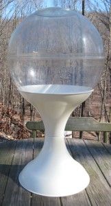 Vtg ORB Plastic Bubble Globe Terrarium XL 3 Foot Tall Tiara Casa Retro 