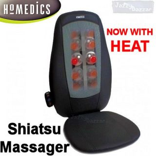 Homedics Shiatsu Body Back Massager Cushion Heat Massage Pain Stress 