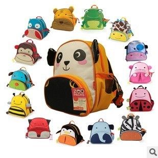   Cartoon Animals Baby Toddlers Child Kids Backpack School Bags
