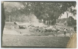 Bangall Stanfordville NY c1908 9 Real Photo Postcard of remnants of a 